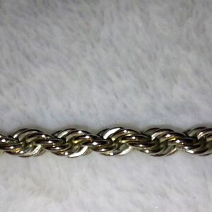 Elegant Silver-Tone Braided Bracelet
